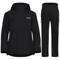 Jack Wolfskin Flowline 2L Ins Set, Damen, schwarz