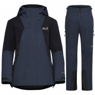 Jack Wolfskin Flowline 2L Ins Set, Damen, dunkelblau