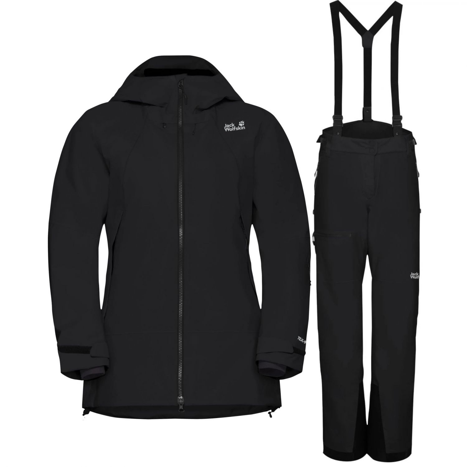 Jack Wolfskin Flowline Pro 2L Ins szett, női, fekete