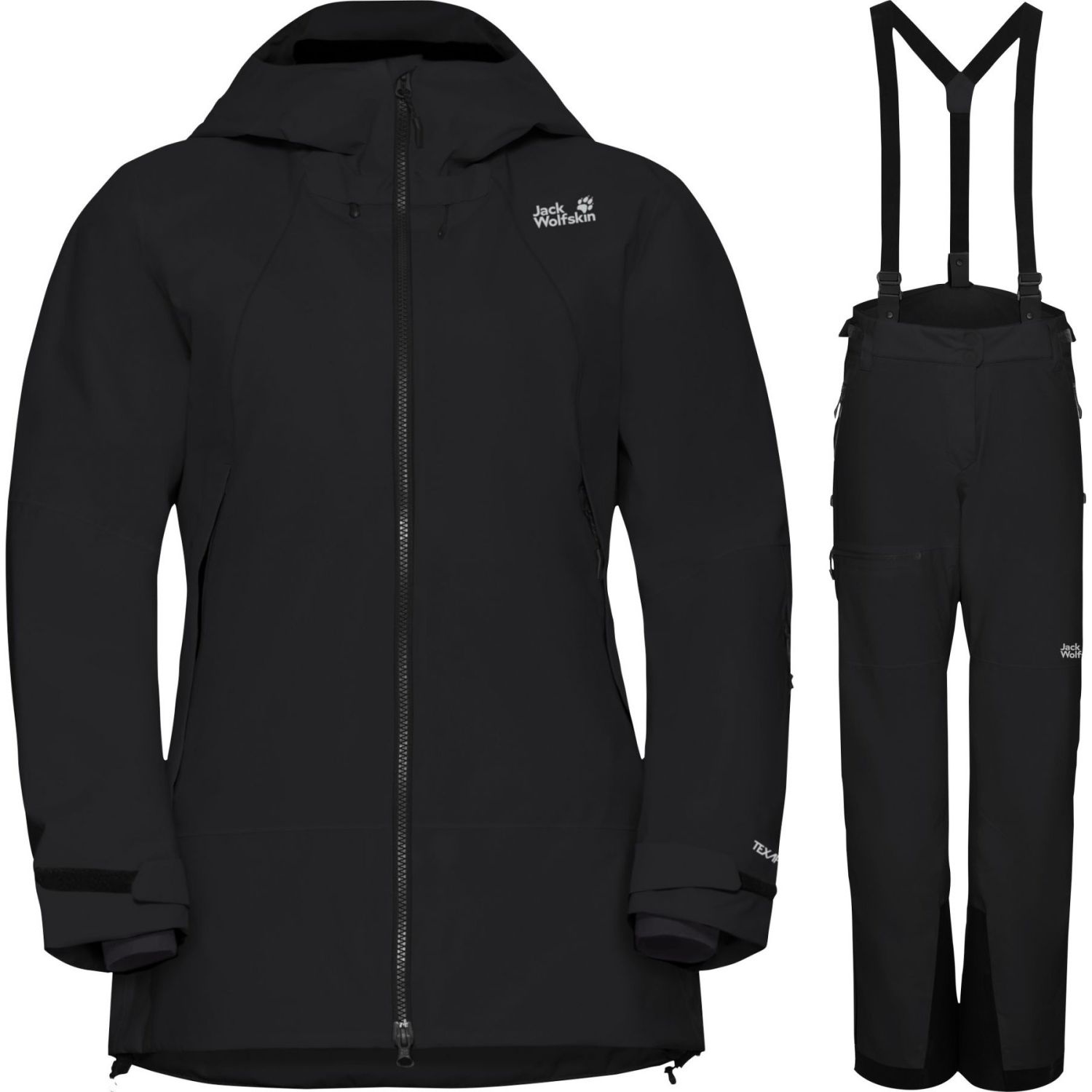 Jack Wolfskin Flowline Pro 2L Ins sæt, dame, sort