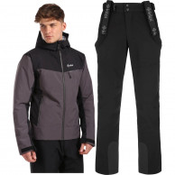Conjunto de esquí Kilpi Flip/Rhea, tallas grandes, hombre, negro