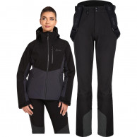 Conjunto de esquí Kilpi Rhea/Flip, Mujer, Negro/Gris
