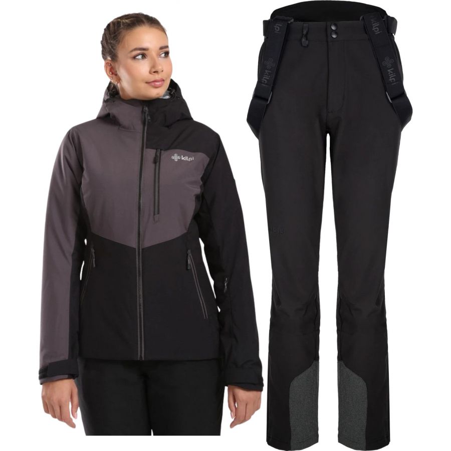 Kilpi Flip/Rhea skisæt, plus size, dame, sort