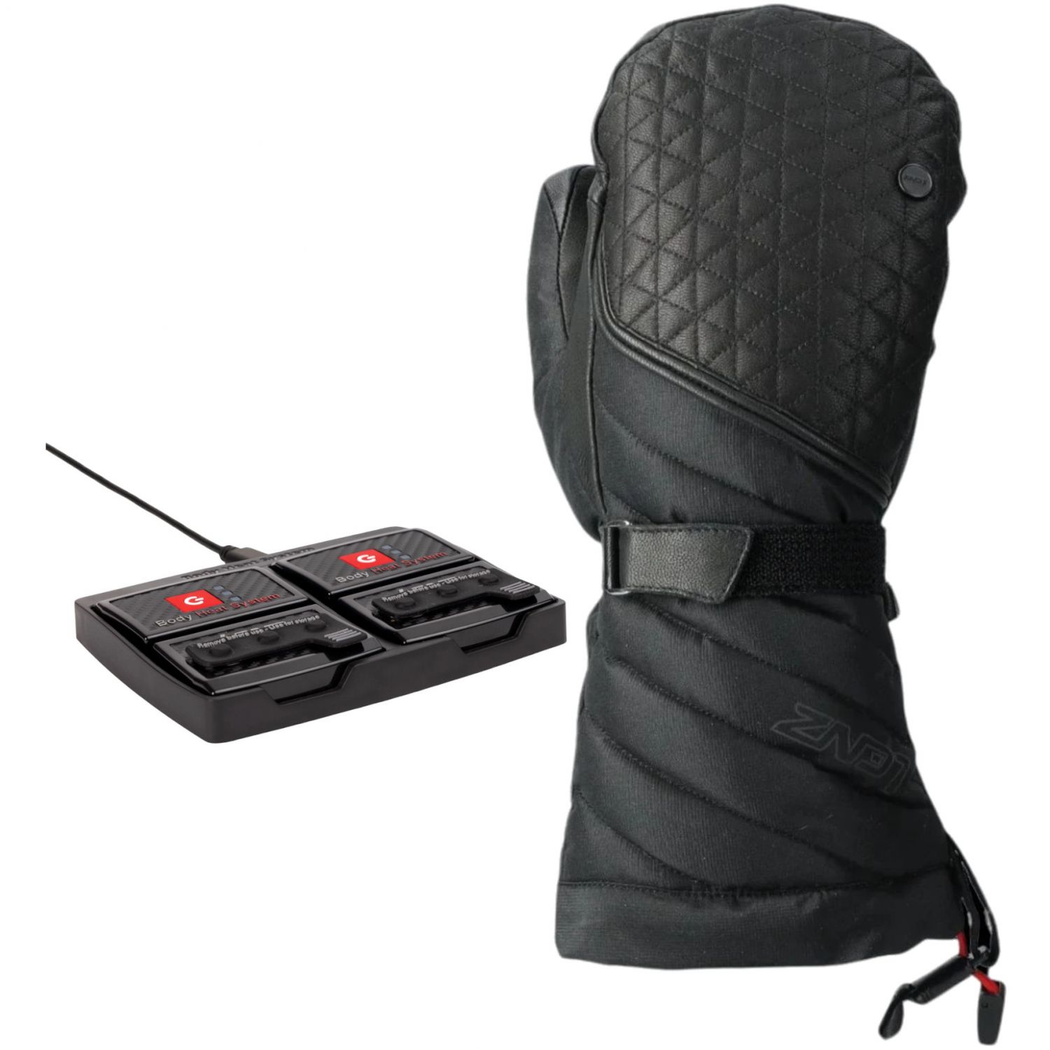 Lenz Heat Glove 6.0 + ensemble de piles rcB 2000, femmes, noir