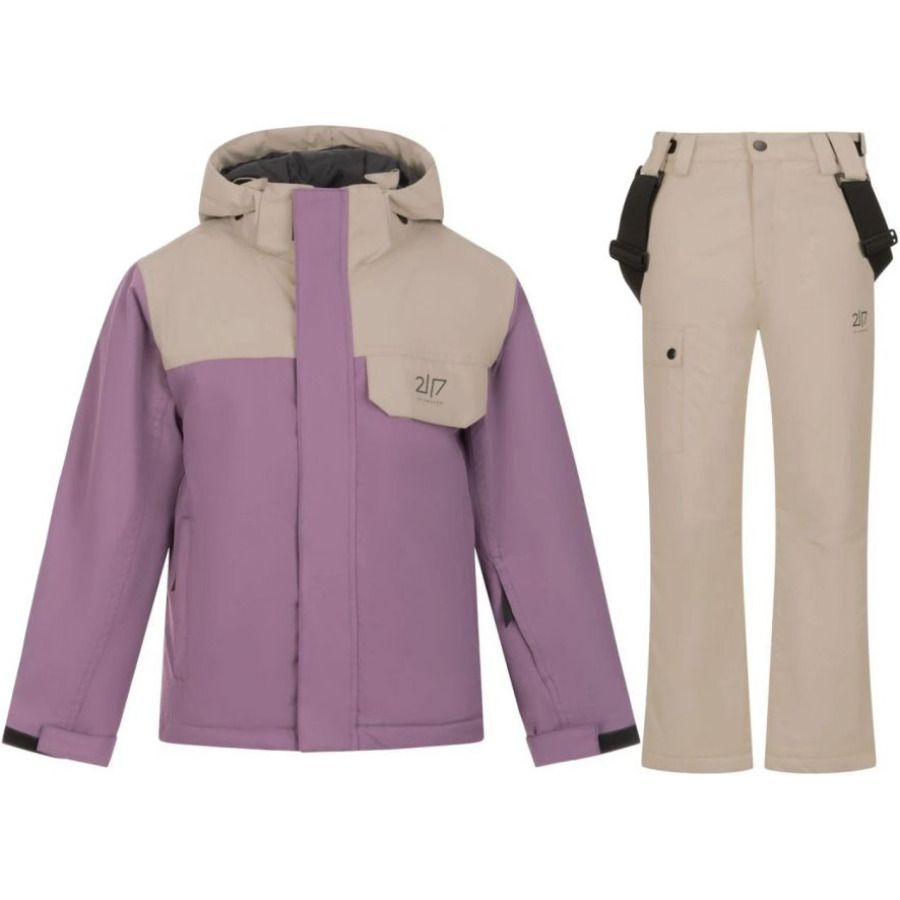 2117 of Sweden Misan Skijacke/Skihose Set, Junior, rosa