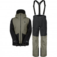 Ensemble de ski Scott Vertic GTX 2L PL/2L, hommes, beige/noir