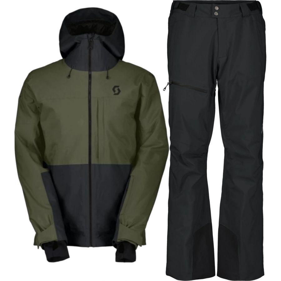 Scott Ultimate Dryo 10 sæt, herre, sort/mørkegrøn