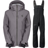 Scott Vertic Ripstop 3L shell jas/broek set, dames, grijs/zwart