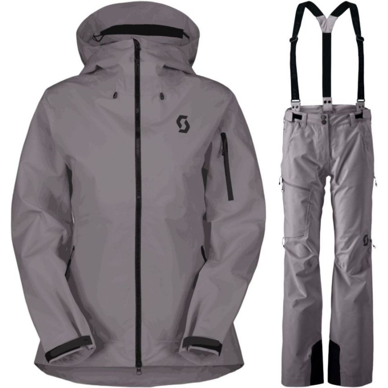 Scott Explorair 3L set geacă shell + pantaloni shell, femei, gri