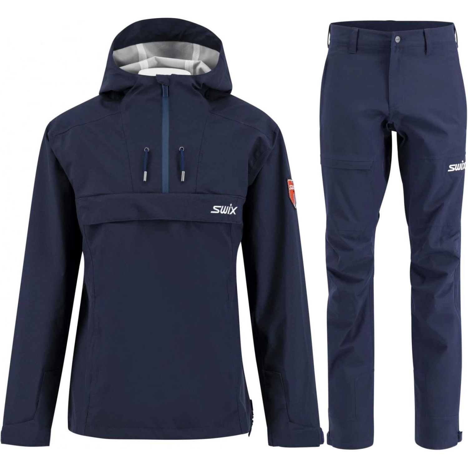 Swix Fjell skalbukser/anorak sæt, herre, navy