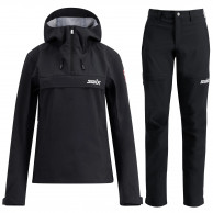 Swix Fjell skalbukser/anorak sæt, dame, sort