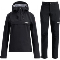 Swix Fjell skallbukse/anoraksett, dame, svart