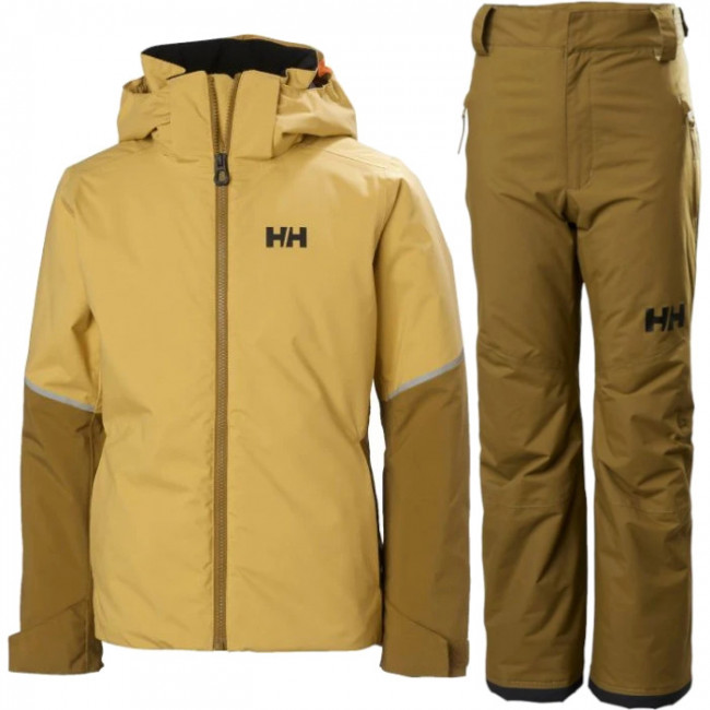 Helly Hansen Jewel/Legendary skidset, junior, gul/brun