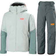 Helly Hansen Legendary/Jewel ski set, junior, green/light green