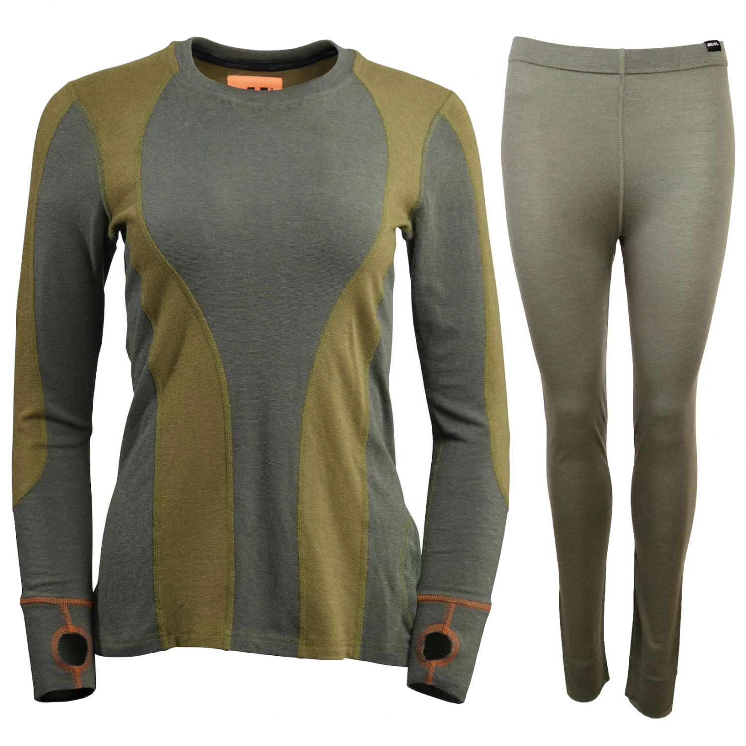 Aeonian das TARA/Helios Merino One Skiunterwäsche-Set, Damen, grün