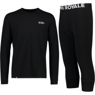 Mons Royale Cascade Merino Base Layer sæt, herre, sort