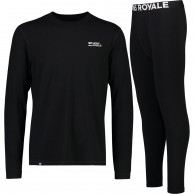Mons Royale Cascade Merino Base Layer sæt, herre, sort