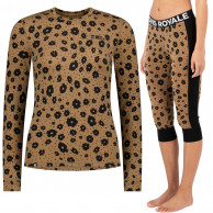 Mons Royale Cascade/Cascade 3/4 skiundertøjssæt, dame, brun