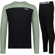 Mons Royale Cascade/Yotei Skiunterwäsche-Set, Herren, schwarz/grün
