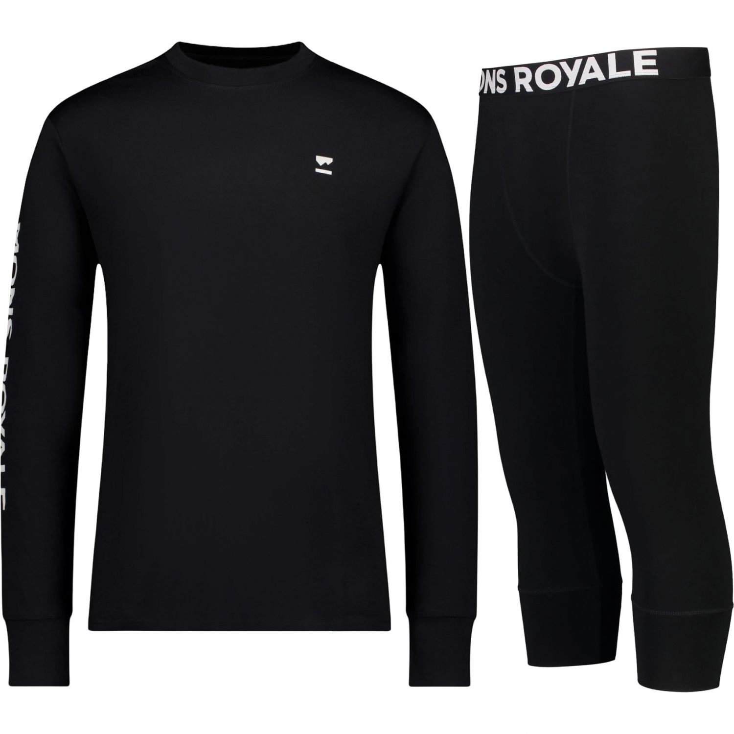 Mons Royale Cascade/Yotei Skiunterwäsche-Set, Herren, schwarz