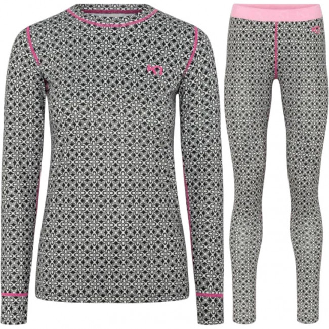 Kari Traa Fryd skiundertøjssæt, dame, sort/hvid