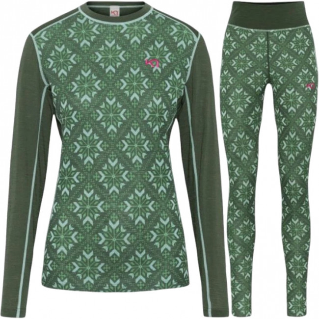 Kari Traa Iselin underställsset, dam, mörkgrön