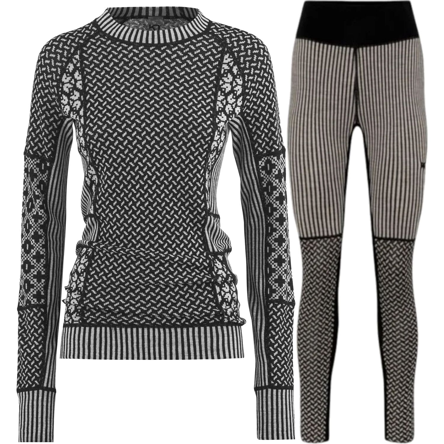 Kari Traa Smekker skiundertøysett, dame, svart