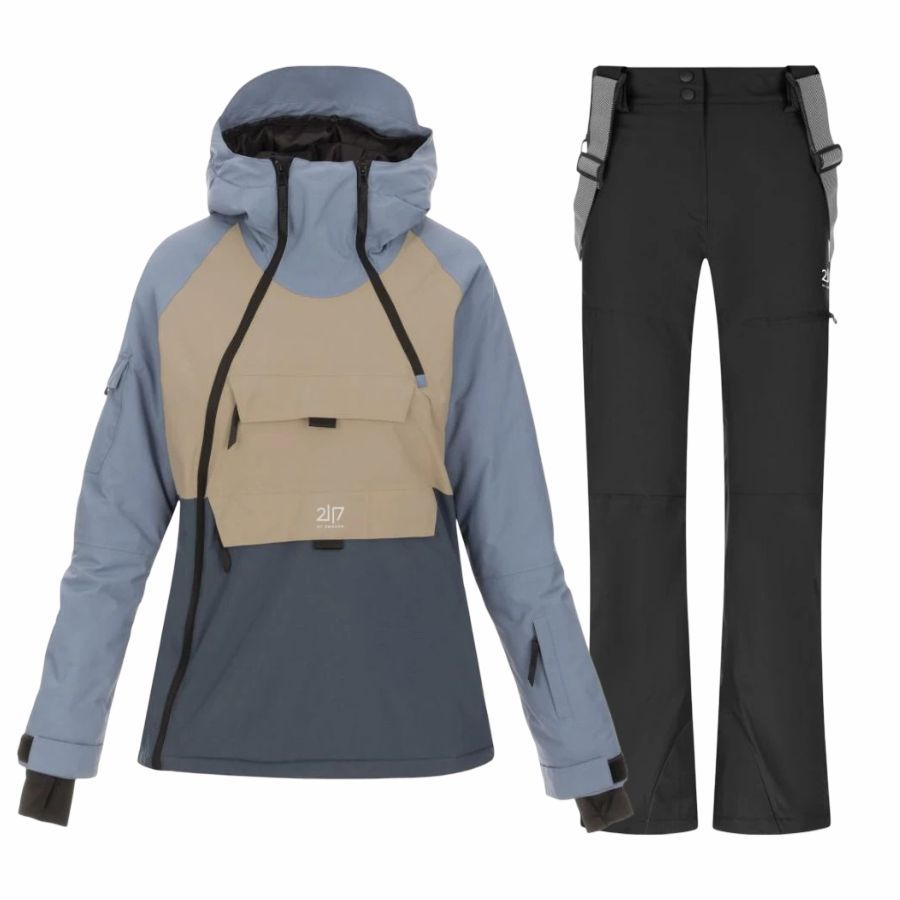 2117 of Sweden Nausta/Nelkerim skisæt, dame, sort/blå