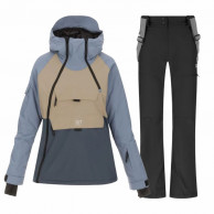2117 of Sweden Nausta/Nelkerim ski set, ladies, black/blue