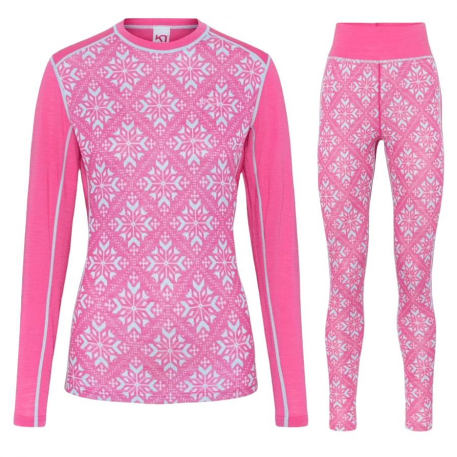Kari Traa Iselin skiundertøjssæt, dame, pink