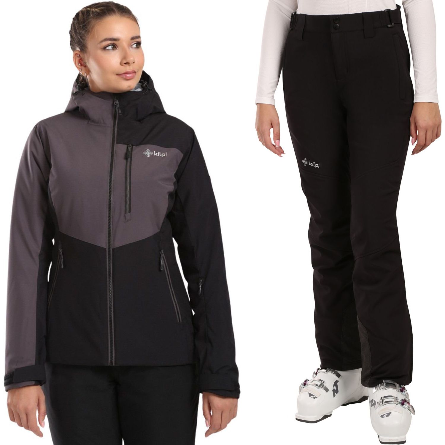 Kilpi Flip/Rhea Skiset, Damen, schwarz