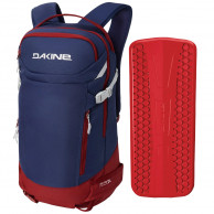 Dakine Heli Pro 24 + Impact Spine Protector, Mörkblå