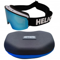Helios Spark Magnet, junior, svart/blå/vit + Accezzi Avoriaz gogglecase