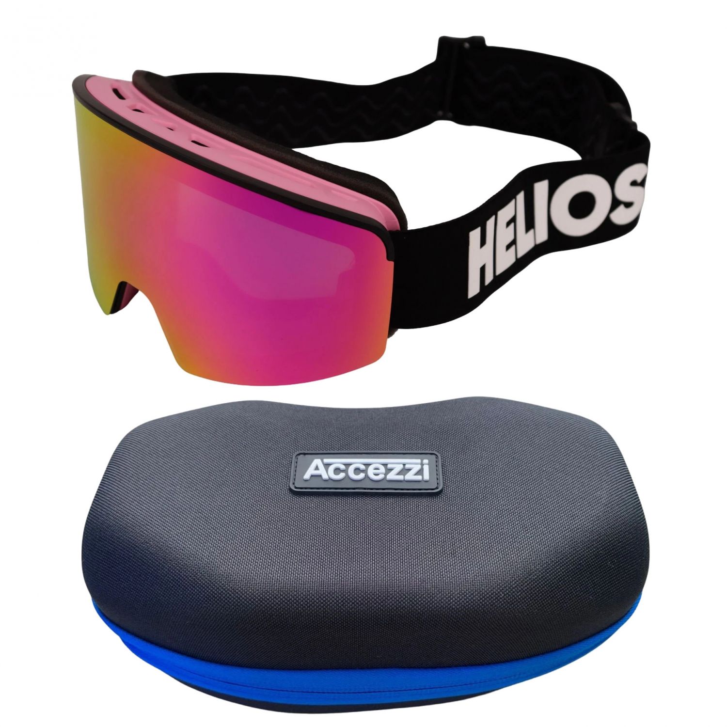 Helios Spark Magnet, junior, noir/rose + Accezzi Avoriaz étui à lunettes