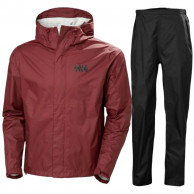 Helly Hansen Loke 2.0/Loke regnställ, herr, mörkröd/svart