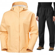 Helly Hansen HH Rain/Seven J pláštěnka, dámská, černá/miami peach