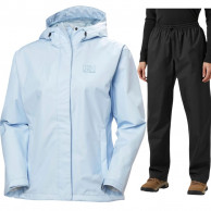 Helly Hansen HH Rain/Seven J regnställ, dam, blå/svart