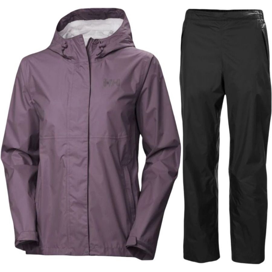 Helly Hansen Loke 2.0/Loke regnsæt, dame, lilla/sort