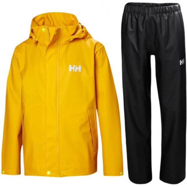 Helly Hansen Moss Regnkläder, Junior, Gul/Svart