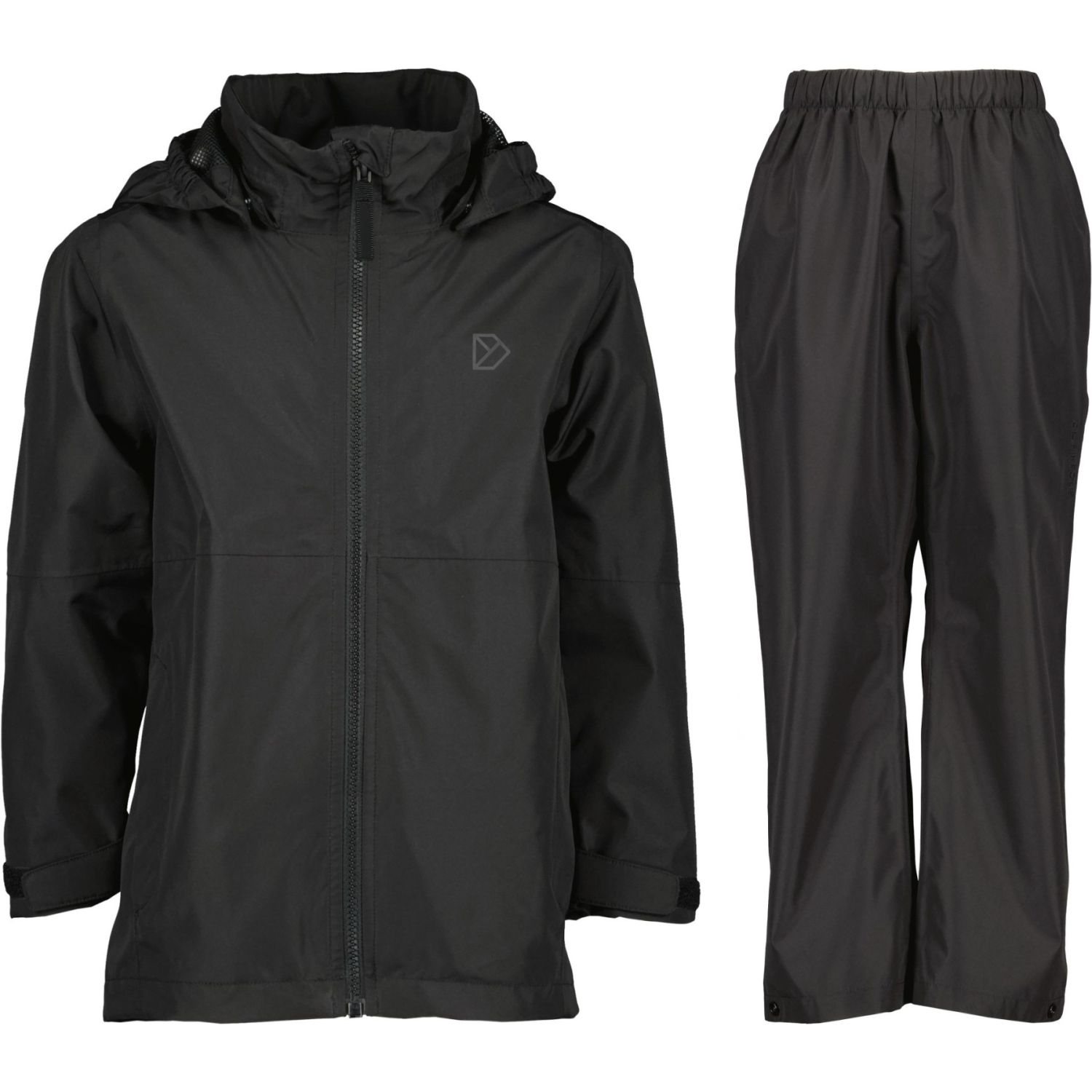 Didriksons Pilvi/Dusk Regnset, Junior, Black