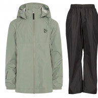 Didriksons Meliss/Penta regnsæt, junior, lysegrøn/sort