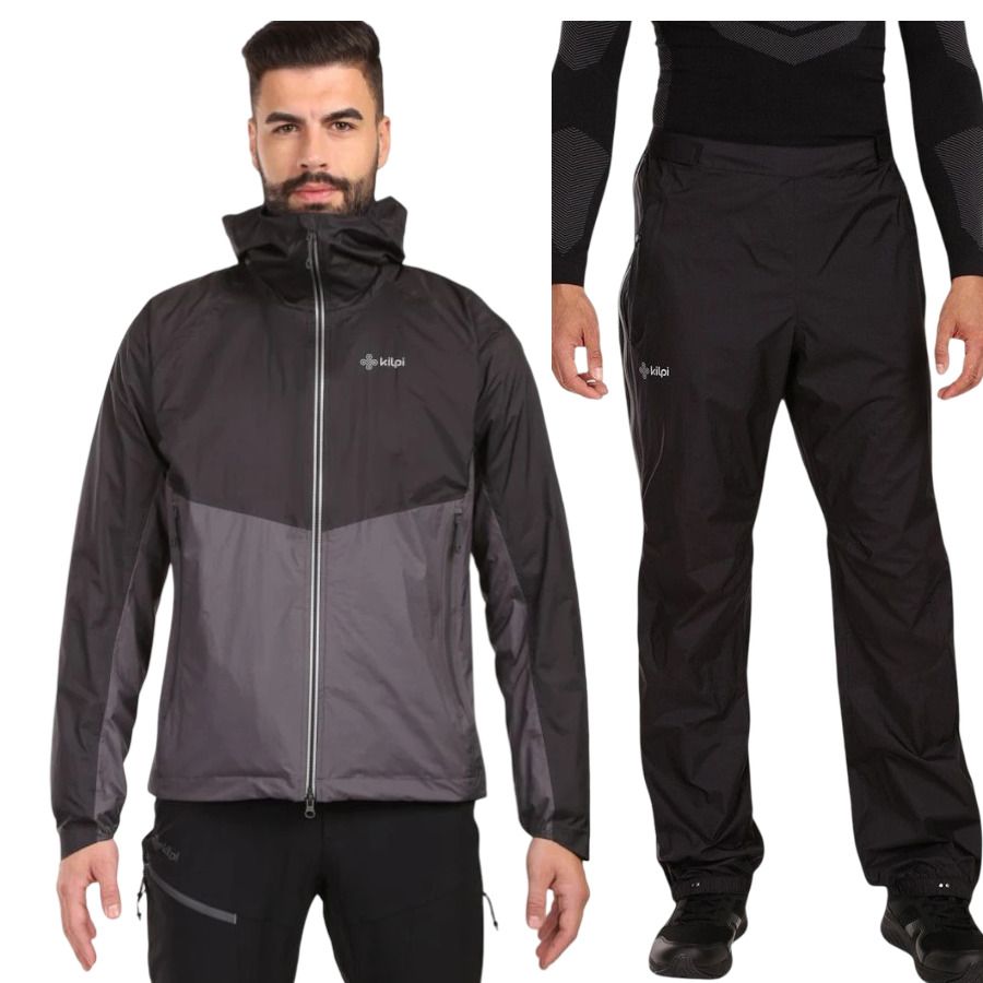 Kilpi Alpin/Hurricane Regenset, Herren, schwarz