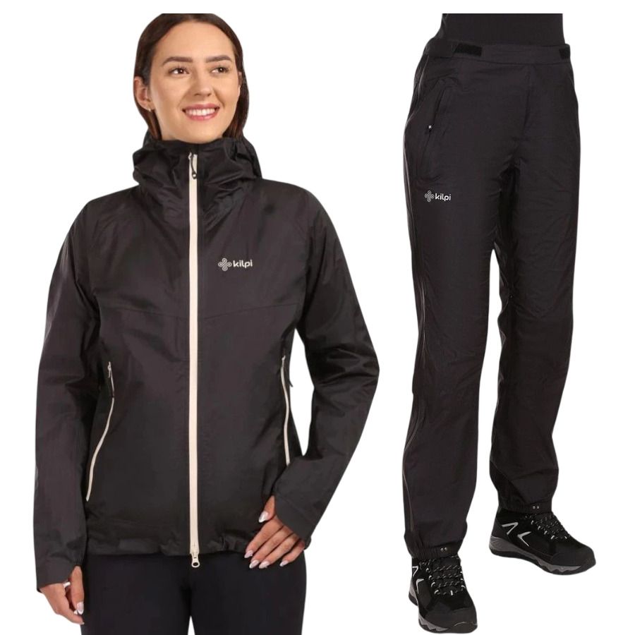 Kilpi Alpin/Hurricane regnställ, dam, svart