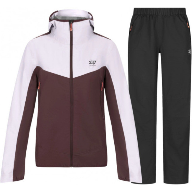 2117 of Sweden Jacks 2.5L, Regenset, Damen, bordeaux/schwarz