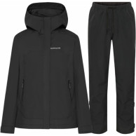 Conjunto impermeable Grit de Didriksons, mujer, negro