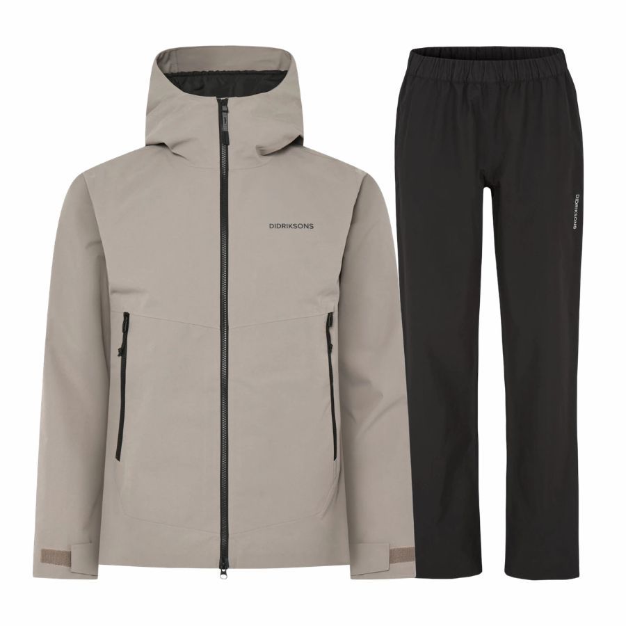 Didriksons Nordic/Biak Regntøy, Herre, Ash Brown/Black
