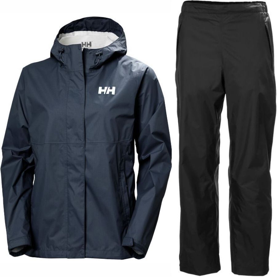 Helly Hansen Loke 2.0/Loke regnsæt, dame, sort/blå