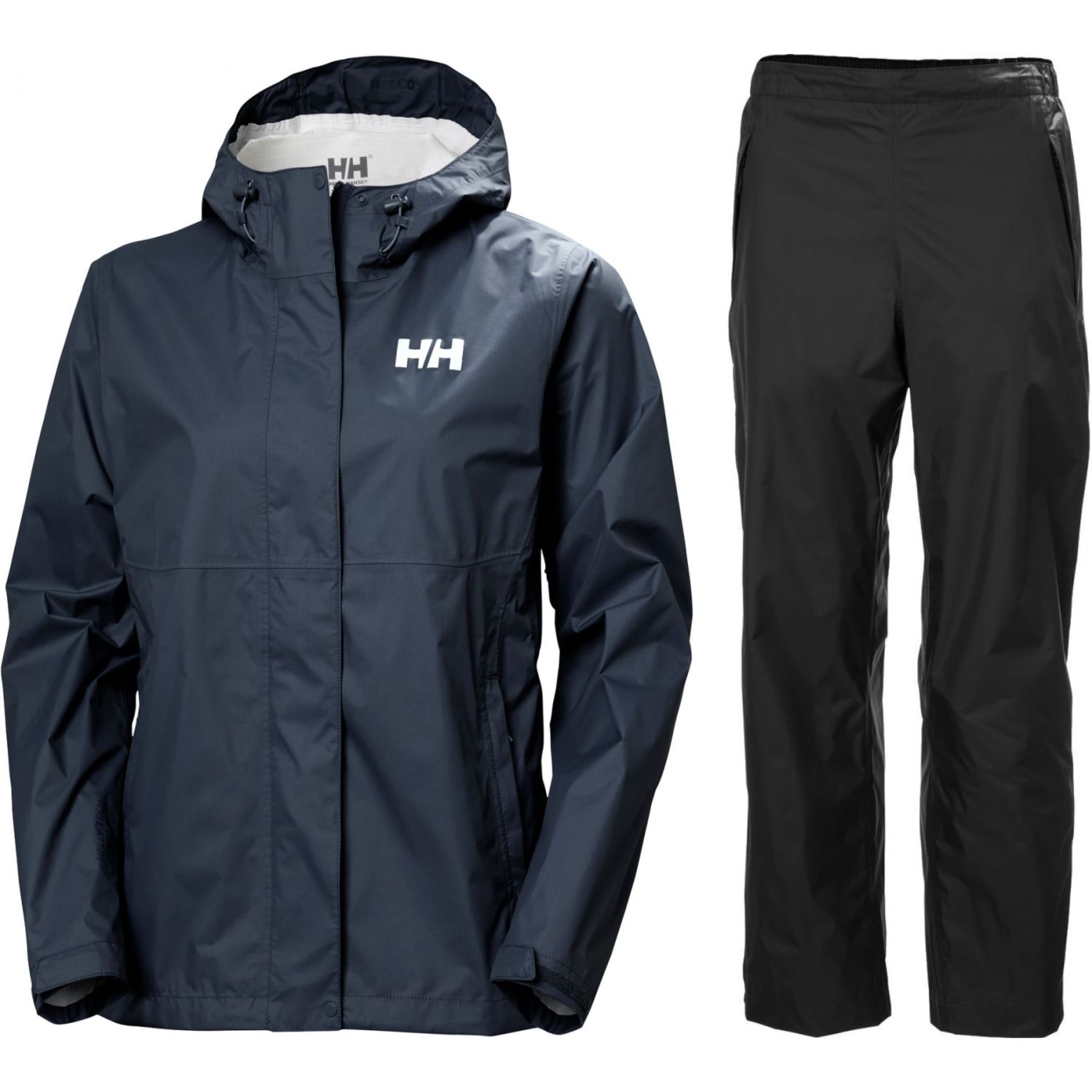 Helly Hansen Loke 2.0/Loke regnställ, dam, svart/blå