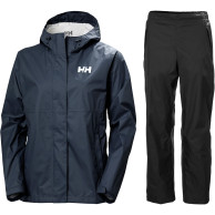Helly Hansen Loke 2.0/Loke conjunto de chuva, senhora, preto/azul