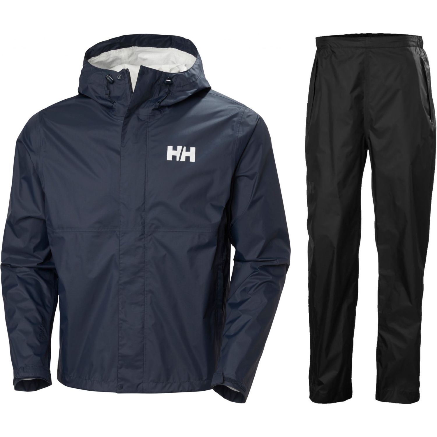 Helly Hansen Loke 2.0/Loke regnställ, herr, svart/blå